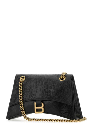 BALENCIAGA Mini Leather Crush S Shoulder Handbag