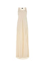 BALENCIAGA Ivory Satin Long Dress