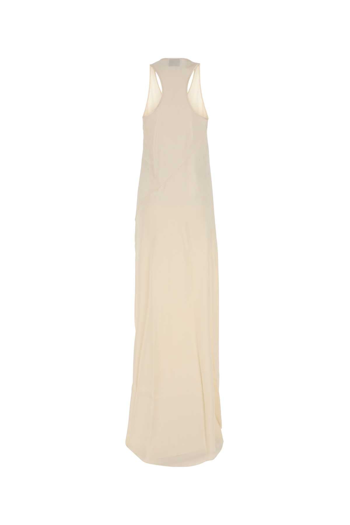 BALENCIAGA Ivory Satin Long Dress