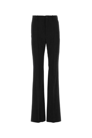 BALENCIAGA Chic Embroidered Stretch Wool Pants for Women