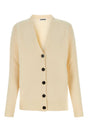 JIL SANDER Ivory Wool Cardigan for Women - Cozy Elegance