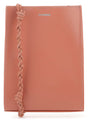 JIL SANDER Mini Pink Leather Tangle Shoulder Handbag