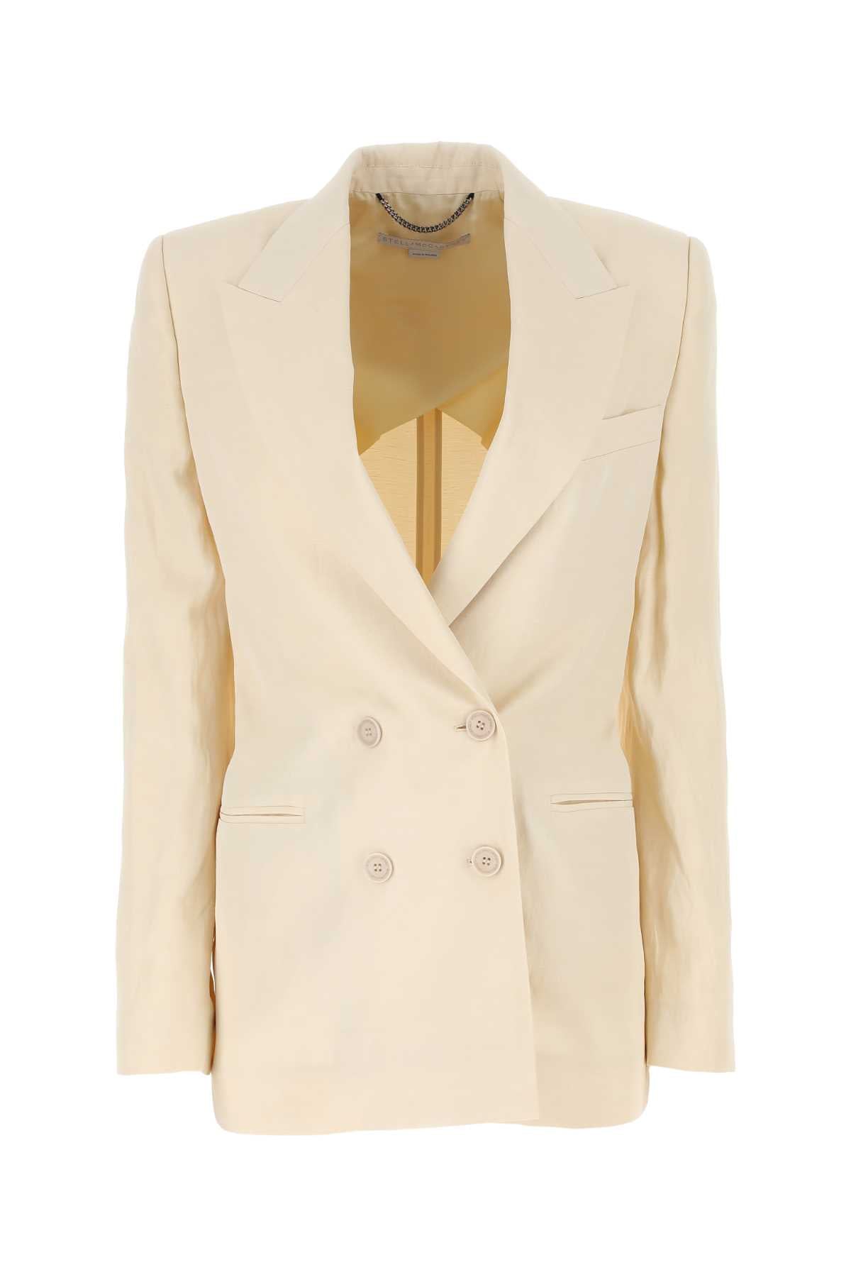 STELLA McCARTNEY Elegant Beige Viscose Blend Blazer