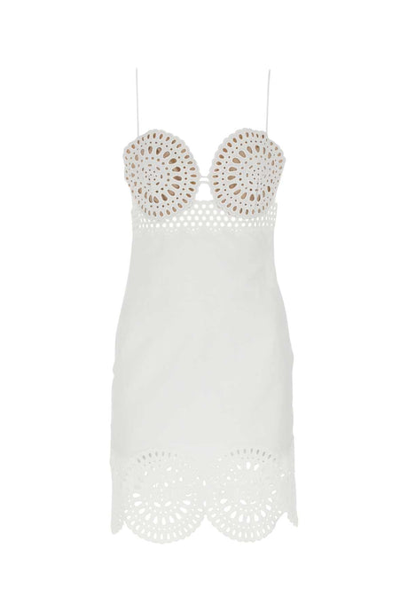 STELLA McCARTNEY Chic White Linen Blend Mini Dress for Women