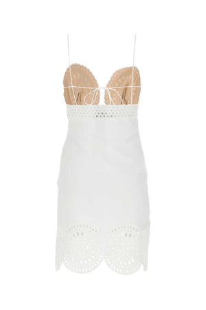 STELLA McCARTNEY Chic White Linen Blend Mini Dress for Women