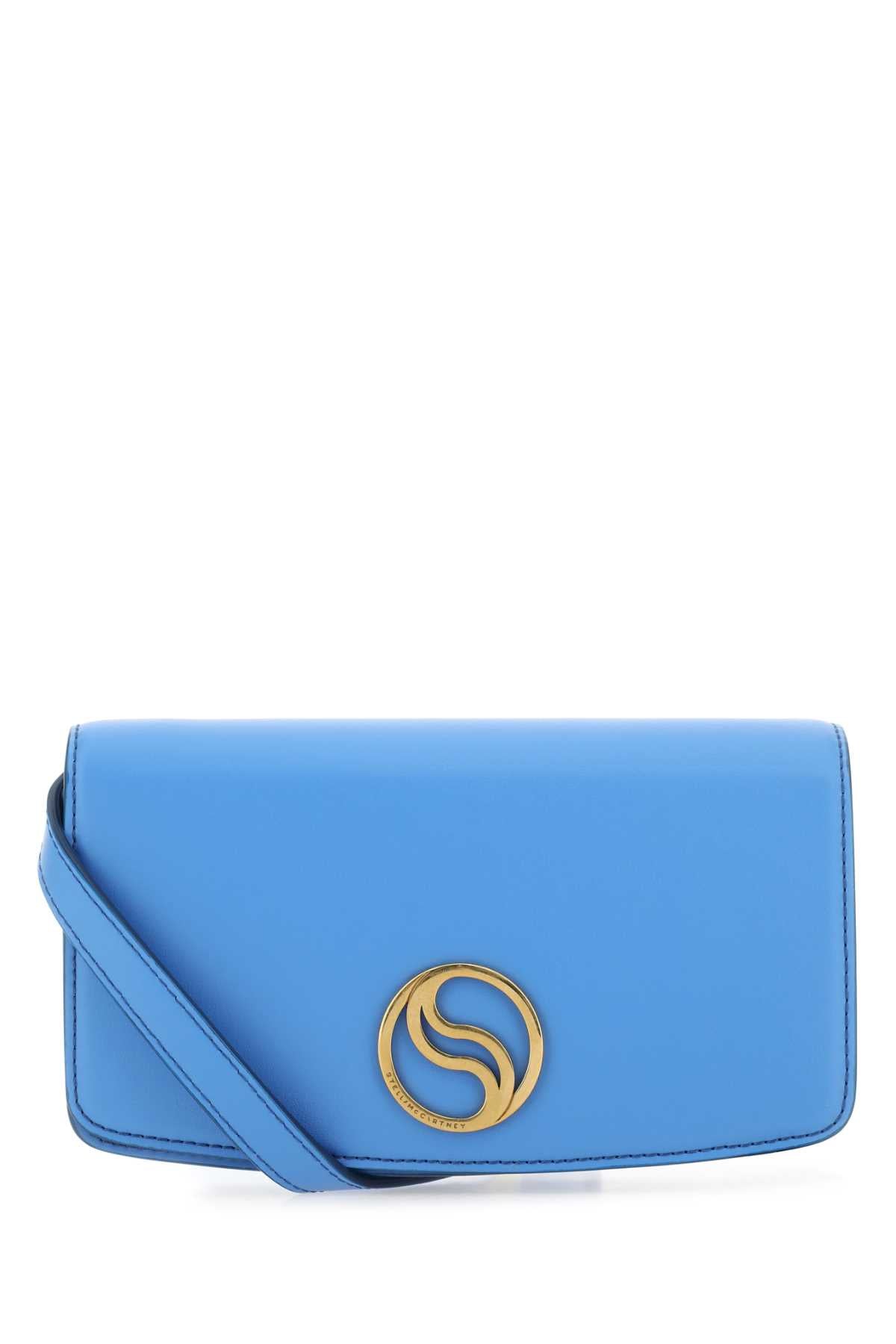 STELLA McCARTNEY Mini Light Blue Alter Mat S-Wave Clutch