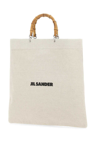 JIL SANDER Sand Canvas Handbag - 48x48 cm