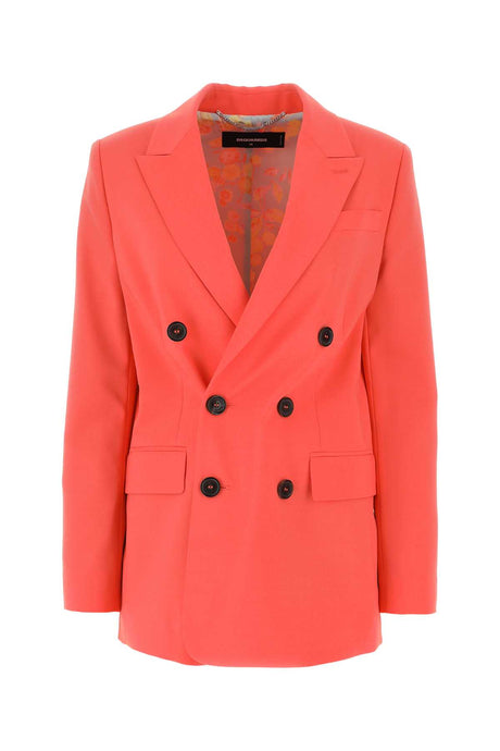 DSQUARED Coral Stretch Polyester Blend Blazer