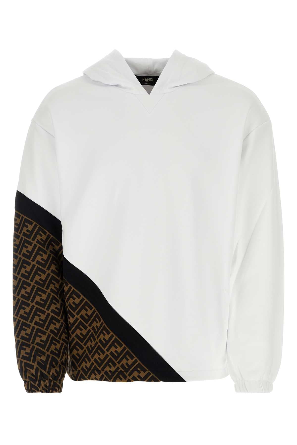 FENDI Classic White Sweatshirt for Men - Stylish and Comfortable