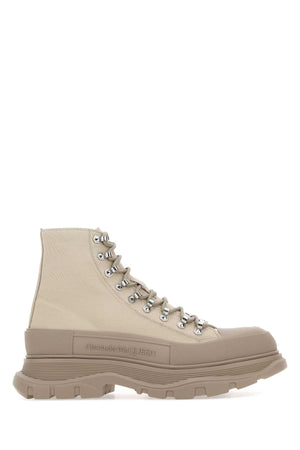 ALEXANDER MCQUEEN Sand Canvas Tread Slick Sneaker