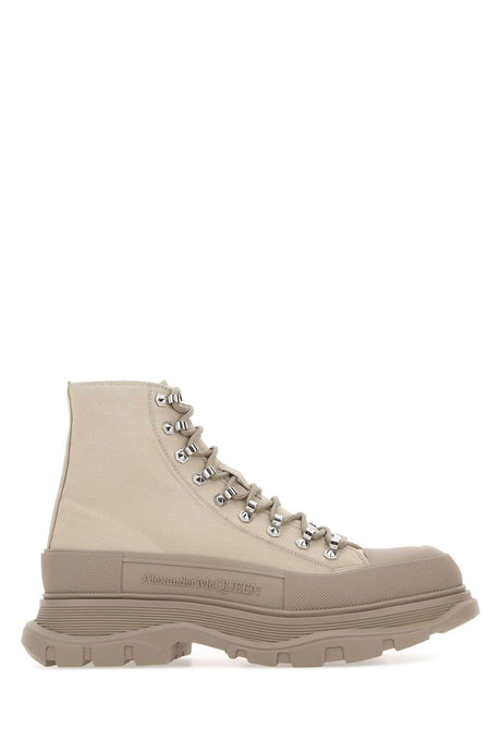 ALEXANDER MCQUEEN Sand Canvas Tread Slick Sneaker