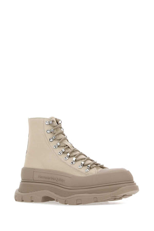 ALEXANDER MCQUEEN Sand Canvas Tread Slick Sneaker