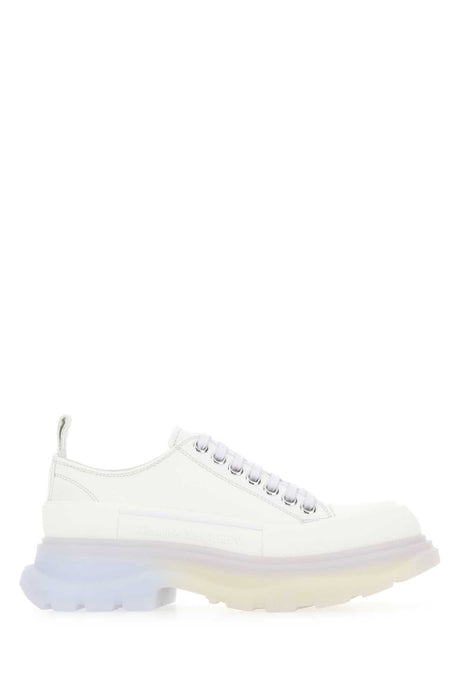 ALEXANDER MCQUEEN Chalk Canvas Tread Slick Sneakers for Women