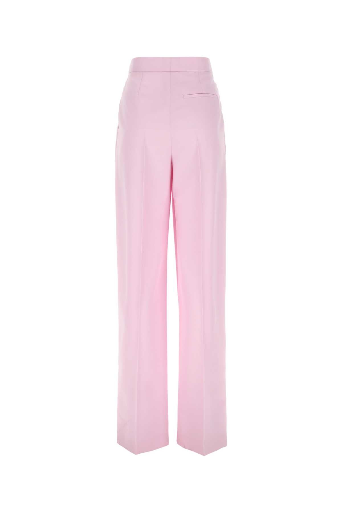 ALEXANDER MCQUEEN Elegant Pastel Pink Wool Pants for Women