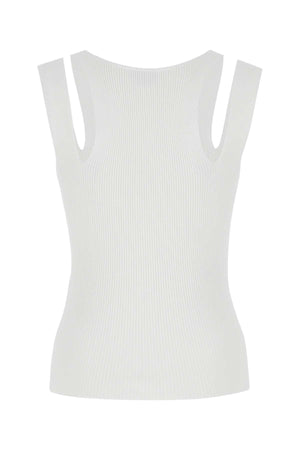 ALEXANDER MCQUEEN Chic White Viscose Blend Women's Top