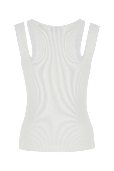 ALEXANDER MCQUEEN Chic White Viscose Blend Women's Top