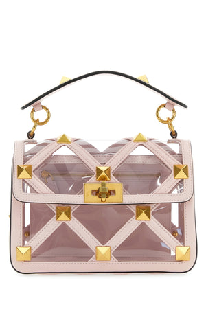 VALENTINO GARAVANI Medium Pink Roman Stud Handbag