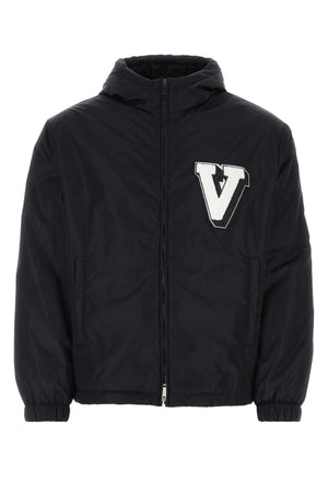 VALENTINO GARAVANI Midnight Blue Nylon Jacket for Men