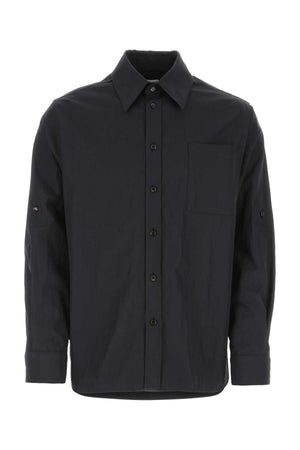 BOTTEGA VENETA Midnight Blue Cotton Blend Shirt for Men