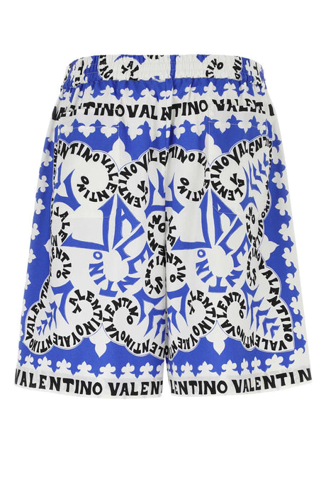 VALENTINO GARAVANI Printed Poplin Bermuda Shorts