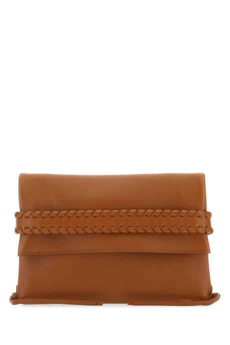 CHLOE Mini Caramel Leather Mony Clutch - Perfect for Every Occasion