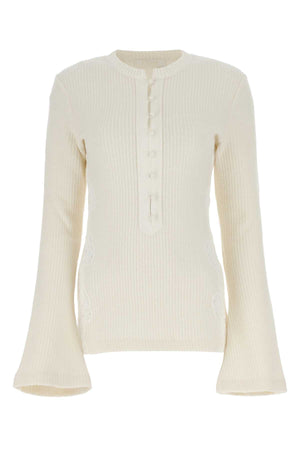 CHLOE Ivory Wool Top for Women