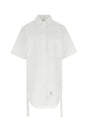 THOM BROWNE Chic White Poplin Mini Dress for Women