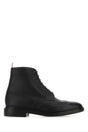 THOM BROWNE Elegant Leather Ankle Boots for Modern Men