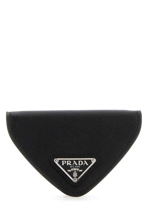 PRADA Sophisticated Black Leather Coin Purse