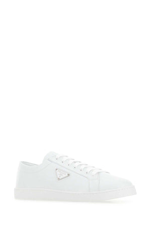 PRADA Classic White Leather Sneakers for Men