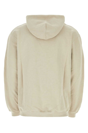 VTMNTS Beige Cotton Blend Sweatshirt for Men