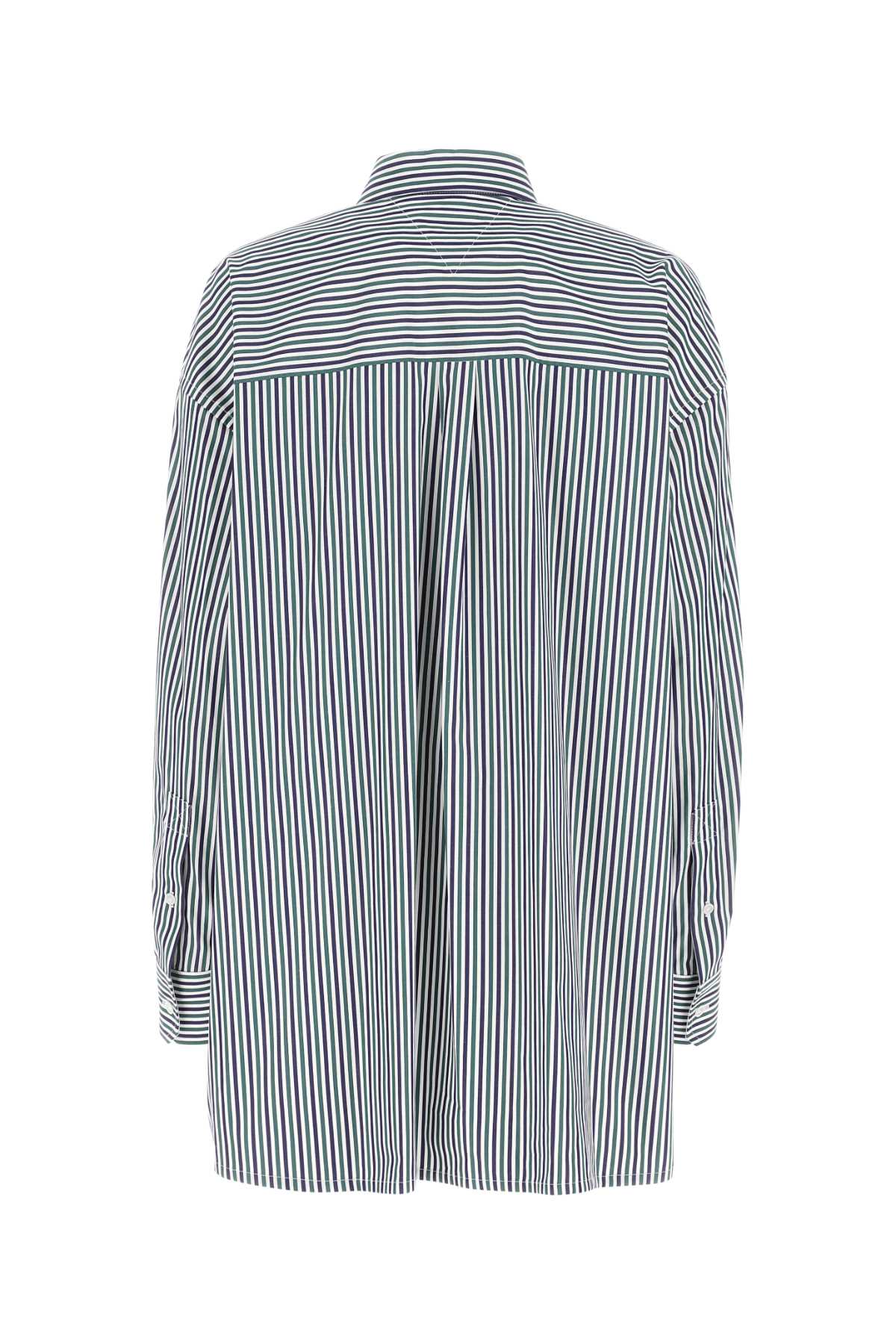 BOTTEGA VENETA Oversized Embroidered Poplin Shirt