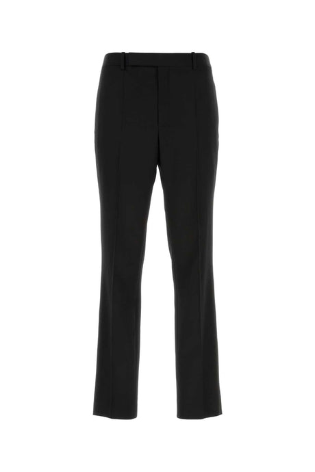 SAINT LAURENT Sophisticated Black Wool Pants for Men