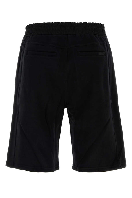 SAINT LAURENT Mini Black Cotton Swimming Shorts for Men