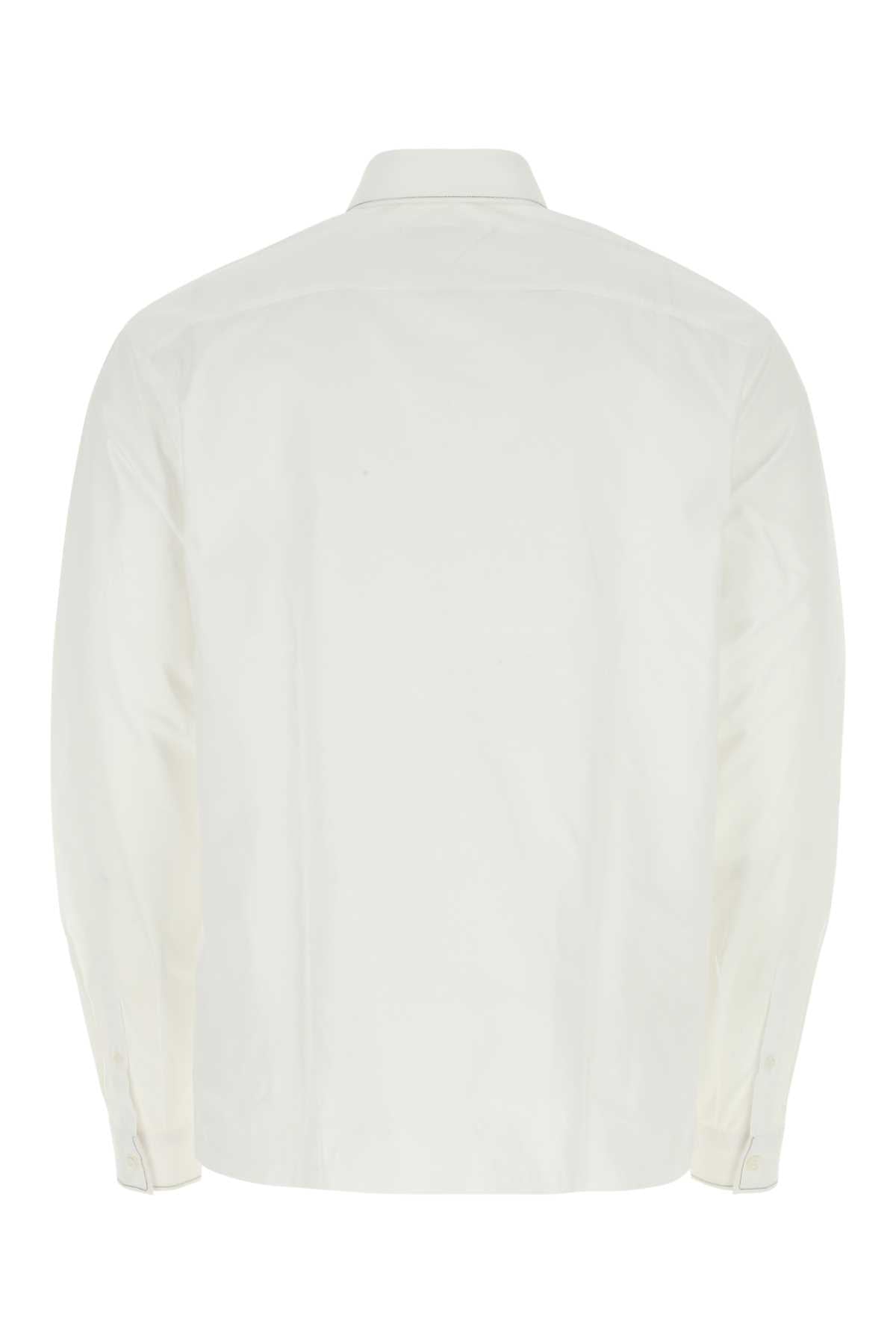 PRADA Classic White Poplin Shirt