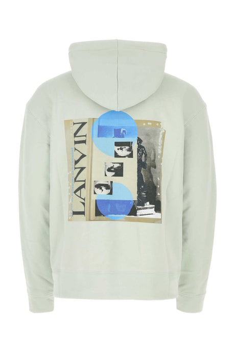 LANVIN Mint Green Cotton Sweatshirt for Men