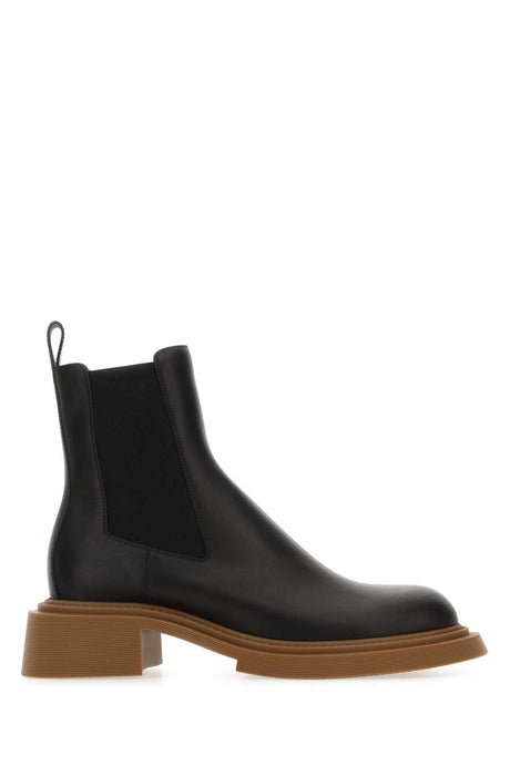 LOEWE Stylish Leather Chelsea Ankle Boots for Men