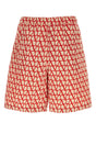 VALENTINO GARAVANI Silk Printed Bermuda Shorts