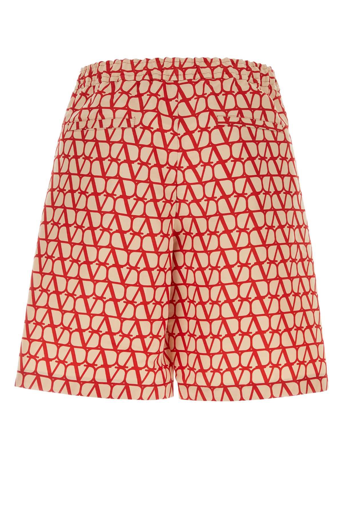 VALENTINO GARAVANI Silk Printed Bermuda Shorts