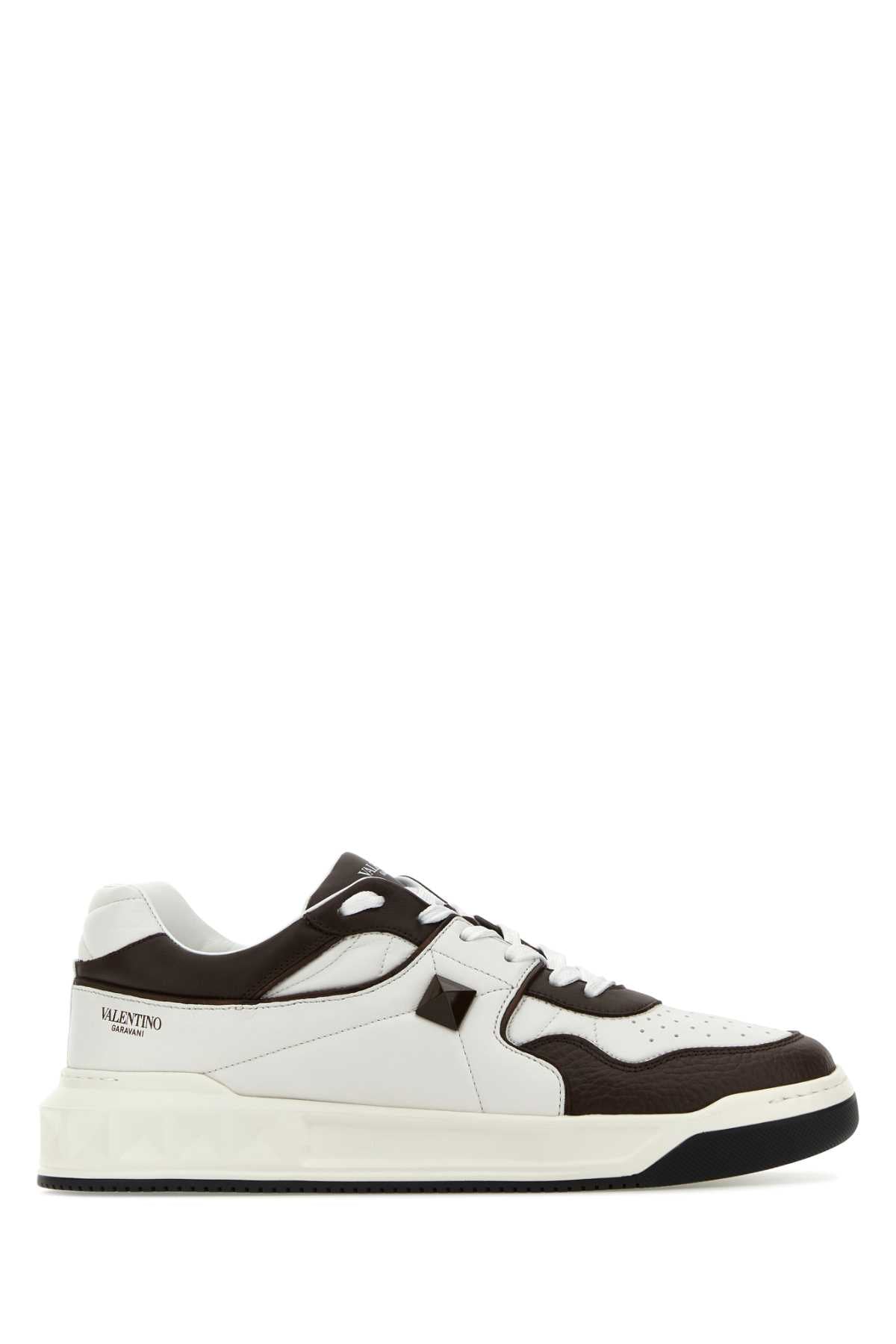 VALENTINO GARAVANI Two-tone Nappa Leather One Stud Sneaker for Men