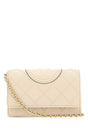 TORY BURCH Ivory Leather Mini Clutch