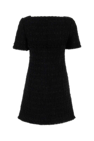 TORY BURCH Chic Black Tweed Mini Dress