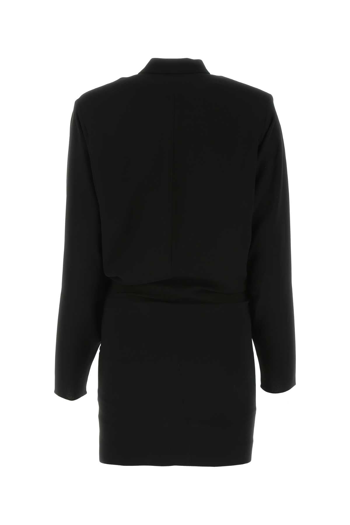 ISABEL MARANT Chic Black Crepe Mini Dress