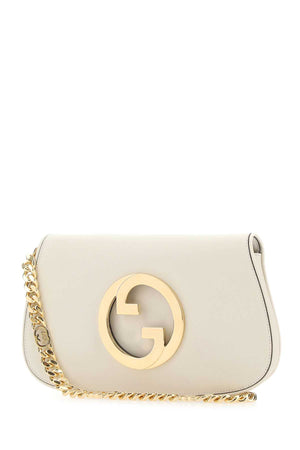 GUCCI Mini White Leather Shoulder Handbag