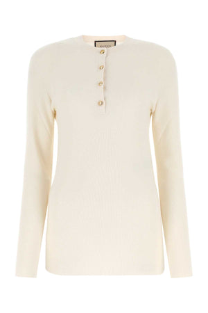 GUCCI Luxurious Cashmere Top for Women - Ivory