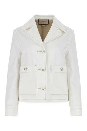 GUCCI Chic White Cotton Blazer for Women