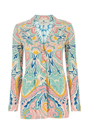 ETRO Chic Printed Crepe Blazer