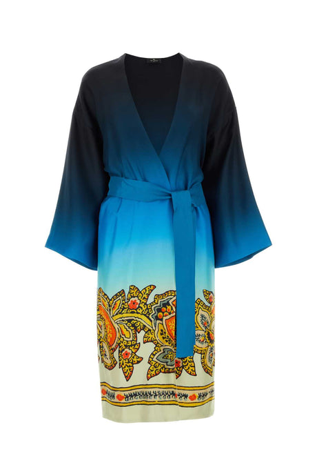 ETRO Printed Twill Kimono - 23S Collection