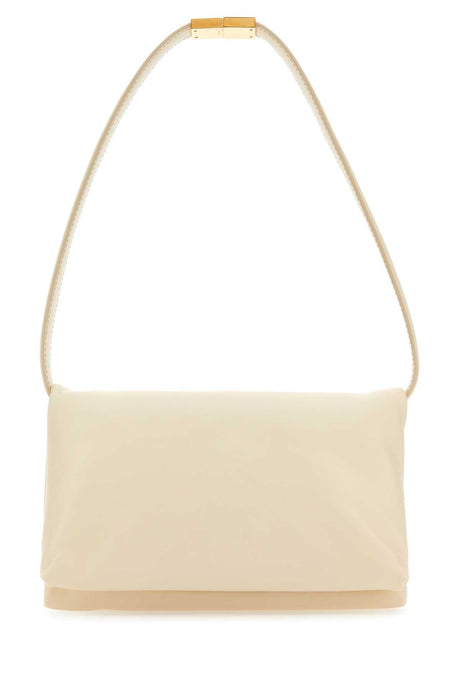 MARNI Ivory Mini Leather Prisma Shoulder Handbag