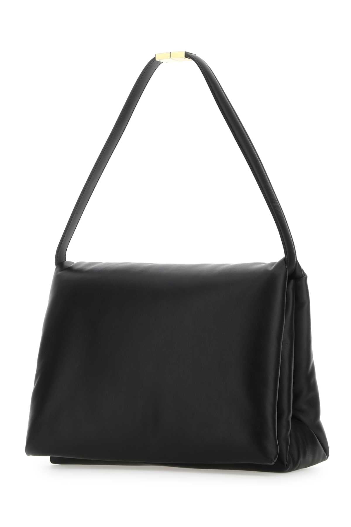 MARNI Sophisticated Black Leather Shoulder Handbag - 30 cm